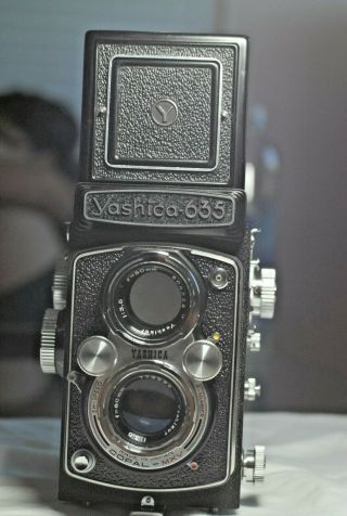 RARE - N - N - Yashica 635 TLR camera & 80mm/f1:3.  5 Yashikor lens 3