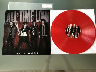 All Time Low - Dirty Work Vinyl Lp Translucent Red Rare