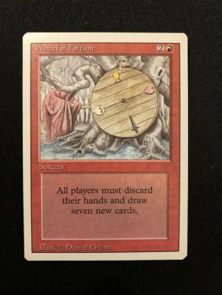 1x Wheel Of Fortune - Nm - Mtg Revised (3rd) Edition - English - X1