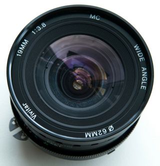 Rare Nikon Ai - S & Full Frame Fx Mount Vivitar 19mm F/3.  8 Wide - Angle Prime Lens