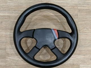 Rare Oem Honda Access Leather Steering Wheel Momo Civic Crx Sir Edm Jdm Ee Ef Eg