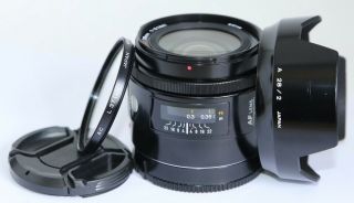 Rare Minolta 28/2 28mm F2 Af Lens For Sony A Alpha Dslr Hood 740