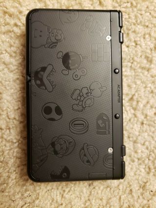 Nintendo 3DS - Mario Black Edition Handheld System.  Rare B.  Friday 2