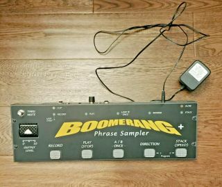 Boomerang Plus Phrase Sampler Rare Looper Forward/reverse Record Mi Usa