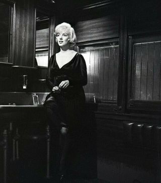 Rare 1950’s Photo Negative Marilyn Monroe Star Actress On Movie Set