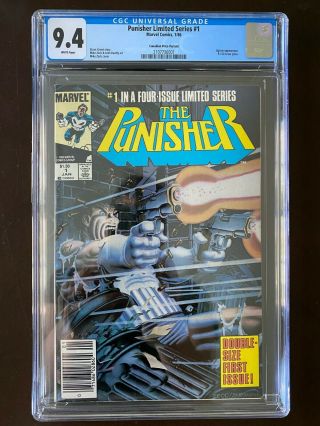 Ultra Rare - Punisher Limited Mini Series 1 Cgc 9.  4 Nm (1986) Canadian Variant