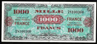 France,  Rare Billet De 1000 Francs 1944 Sans Serie Verso France (type 1945)