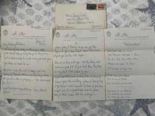 Rare Letter From Jerry Lewis To Wife Patti Lewis 1954