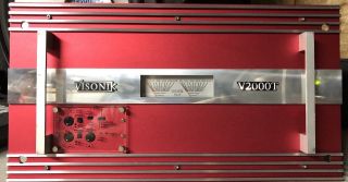 Old School Visonik V2000t 2 Channel 1 Ohm Stable Amplifier,  Rare,  Amp,  Class T