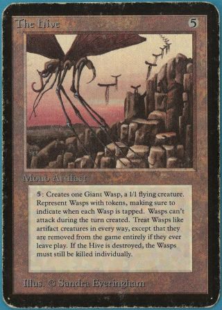 The Hive Alpha Heavily Pld Artifact Rare Magic Mtg Card (id 136085) Abugames
