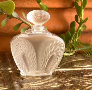 Rare Lalique Crystal Singapour Perfume Bottle Perfection