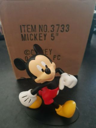 Extremely Rare Walt Disney Mickey Mouse Walking Figurine Statue