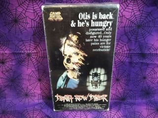 Death Row Diner Vhs Horror Camp Motion Pictures Video Rare Htf Oop