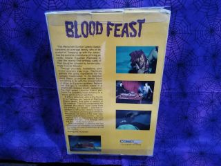 Blood Feast VHS Rare Gore Horror Big Box Comet Video Cult signed HG Lewis Rare 2