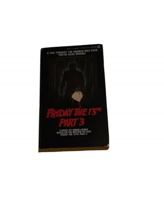 Friday The 13th Part 3 Simon Hawke Novelization Rare Horror Paperback