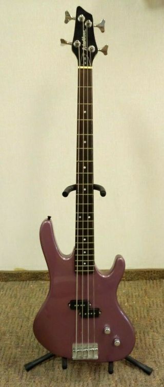 Washburn Bantam Xb - 100 Pro Electric Purple Bass Guitar Rare Color