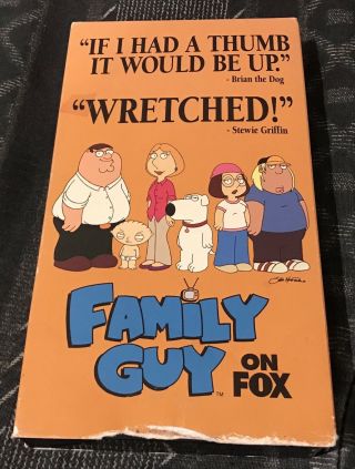 Family Guy Pilot Episode Death Has A Shadow Promo Vhs Rough Cut Rare