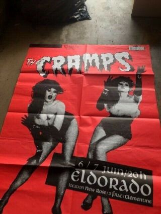 The Cramps - Huge Poster - Rare Show Poster - The Misfits