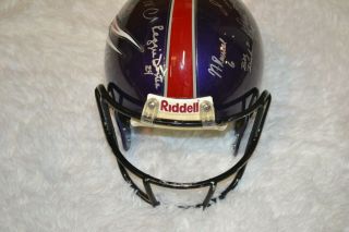 RARE Detroit Fury Arena Football Game Team Autographed Signed Helmet Riddell 2