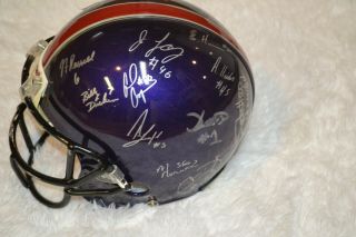 RARE Detroit Fury Arena Football Game Team Autographed Signed Helmet Riddell 3