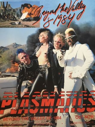 The Plasmatics Beyond The Valley Of 1984 Authentic Rare Stiff Promo Poster 1981