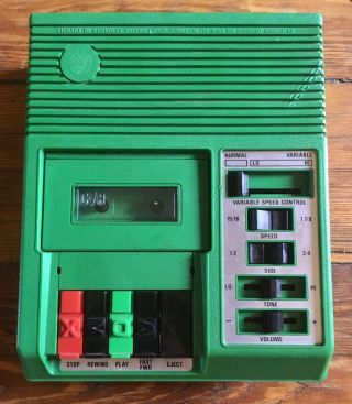 Rare Green C - 79 Cassette Deck/tape Player Library Congress C - 1 C1 Great