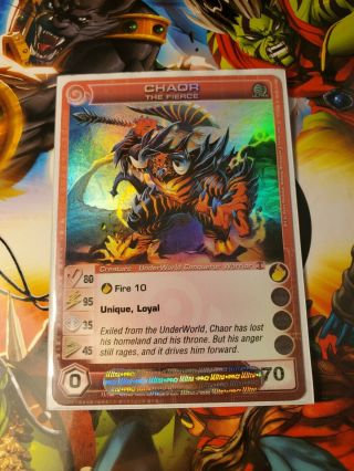 Chaotic Ultra Rare Max Energy Chaor The Fierce W/chaotic Sleeve Ccg