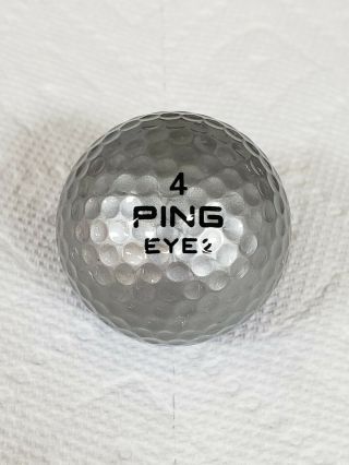 Ping Eye 2 4 Bi - Color Golf Ball Silver And Blue Rare Color Combo