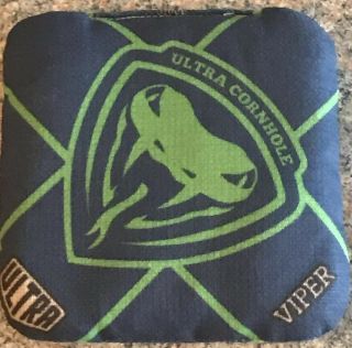 Ultra Viper Cornhole Bags Special Edition Navy/Green ACO ACA ACL Rare HTF 3