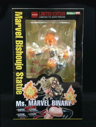 Rare Ms.  Marvel Binary Statue Kotobukiya Marvel Bishoujo Limited Edition