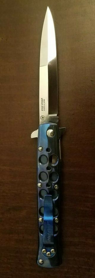 Cold Steel Ti - Lite knife w/ Blued Titanium Handles - DISCONTINUED and VERY RARE 2