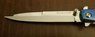Cold Steel Ti - Lite knife w/ Blued Titanium Handles - DISCONTINUED and VERY RARE 3