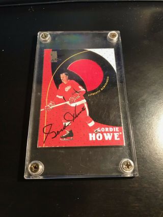 1998 - 99 Be A Player Gordie Howe Legend Autograph Jersey Rare