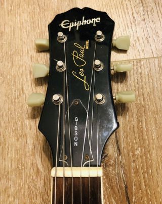 RARE: Epiphone By Gibson Les Paul Deep Cherry Sunburst (Limited Edition Color) 3