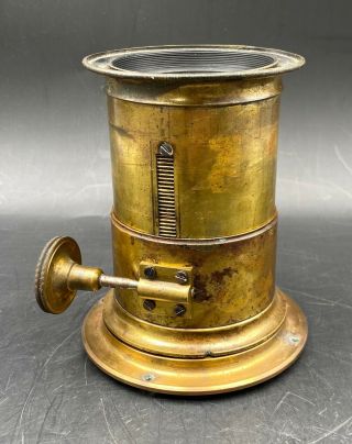 RARE 1860s Jamin A Paris Large Format Tin Type Daguerreotype Brass Camera Lens 3
