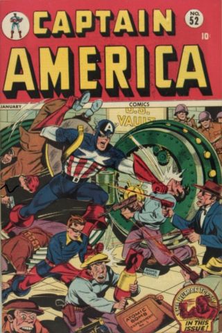 Captain America Comics 52 Golden Age 1945 Timely Schomburg Classic Rare Key