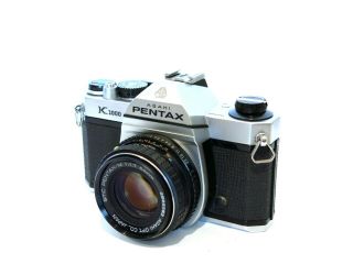 Rare Made In Japan Pentax K1000 35mm Slr Film Camera W/50mm F1.  7 Lens -