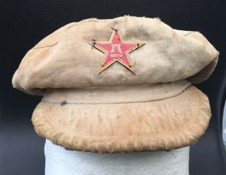 Rare Type 50 Korean War Chinese People’s Army Cap With Pla Insignia