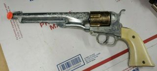 Hubley Colt Model 1860.  44 Diecast Cap Gun Revolver 13 1/2 " Rare Toy (r7)