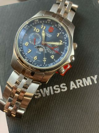 Rare Running Victorinox Swiss Army Vip Odyssey Watch Chronograph