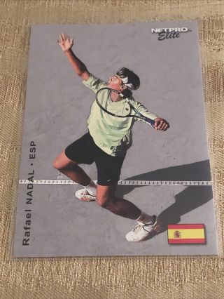 2003 Netpro Elite Series Rafael Nadal Rookie Card 1 Of 2000 Extremely Rare
