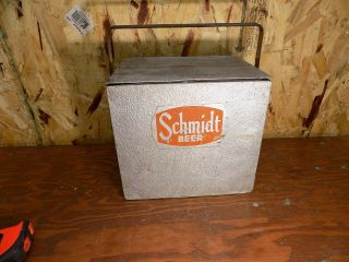 Rare Vintage Schmidts Beer Six Pack Cooler Sign St Paul Minnesota 1930s 1940s
