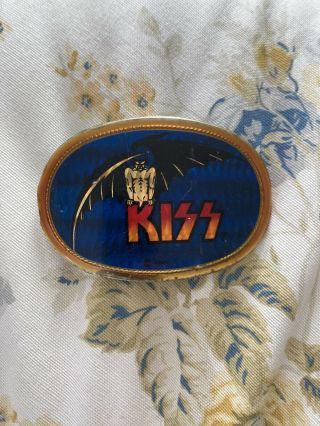 1977 Kiss Gene Demon Pacifica Belt Buckle Rare Vintage Aucoin Ami 1970s 70s