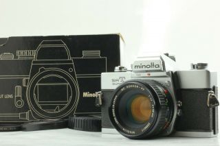 Rare [top In Box] Minolta Srt 35mm Slr W/ 50mm F1.  7 From Japan 180