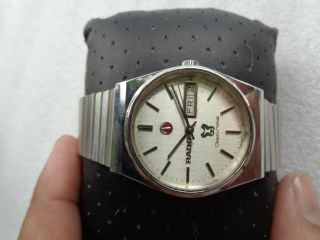 RARE VINTAGE SWISS SS RADO GREEN HORSE DAY & DATE GENTS AUTOMATIC WRISTWATCH 3