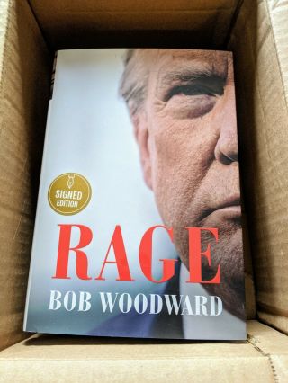 Rage By Bob Woodward Signed First Edition Hardcover Rare 1st Edition