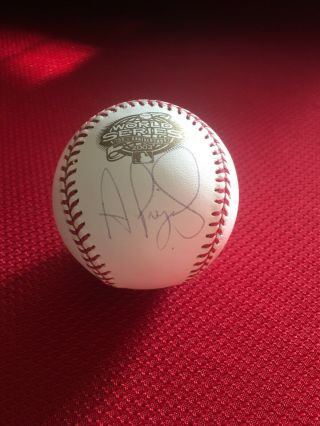 Rare Albert Pujols Signed Official World Series 2003 Mlb Baseball