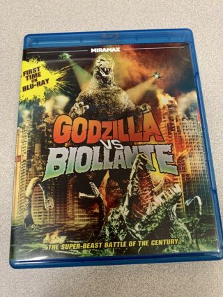 Godzilla Vs.  Biollante (blu - Ray Disc,  2012) Oop Rare Htf Out Of Print