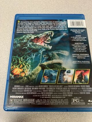 Godzilla Vs.  Biollante (Blu - ray Disc,  2012) OOP Rare HTF Out Of Print 3