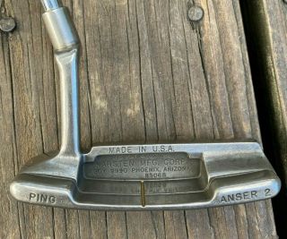 Extremely Rare Nickel Ping Anser 2 Putter,  Beni,  34.  5 In.